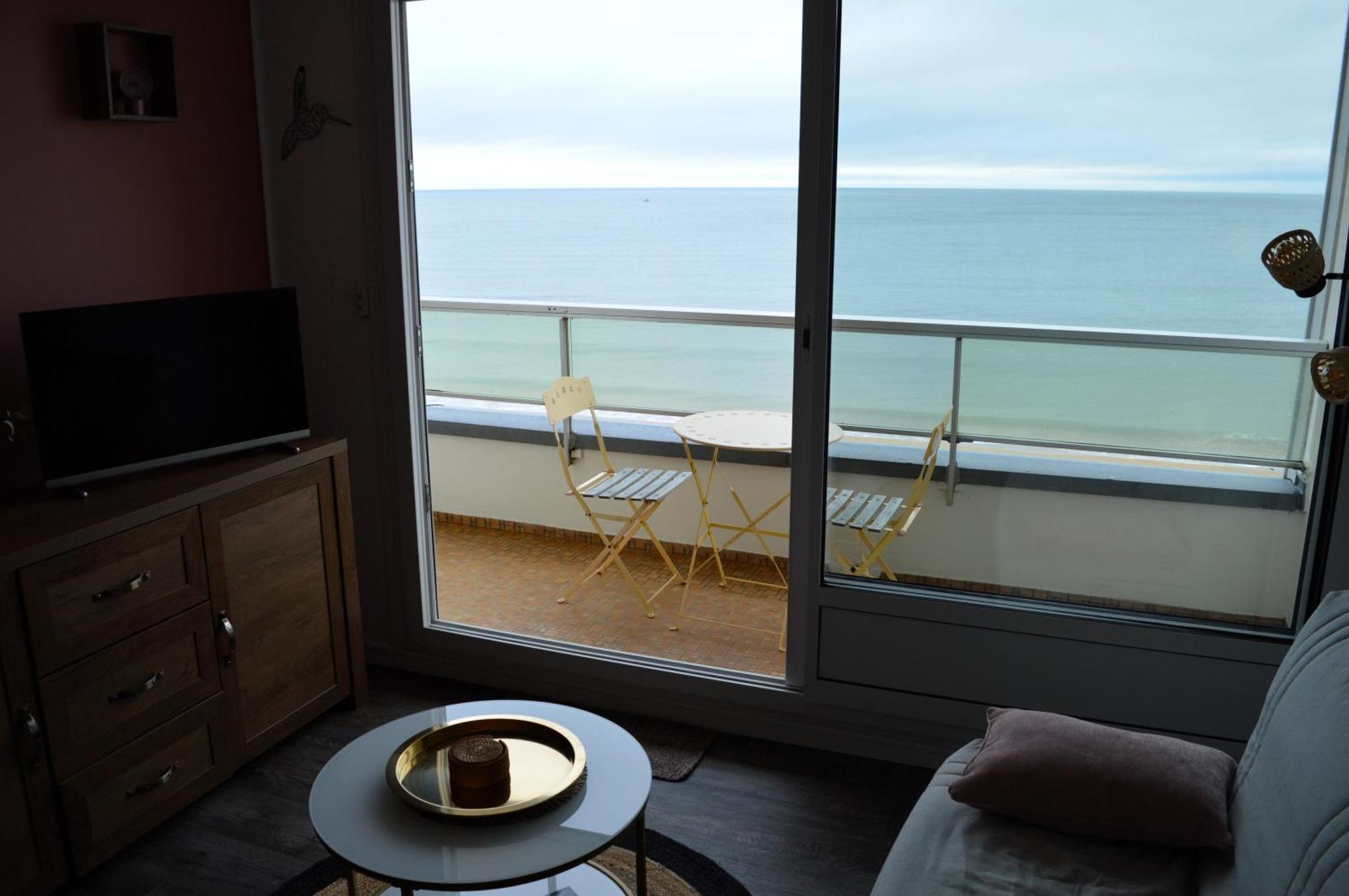 L'Esperluette - Magnifique Vue Mer Et Balcon Courseulles-sur-Mer Esterno foto