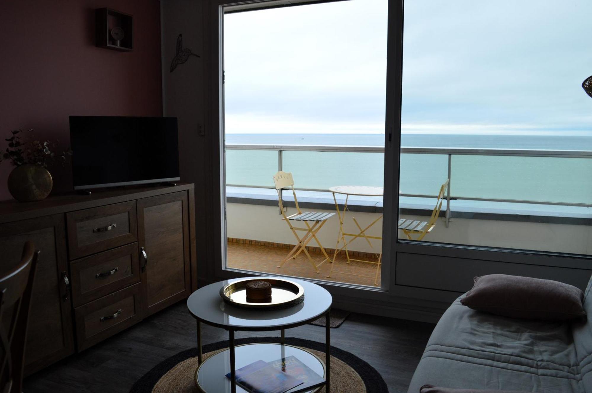 L'Esperluette - Magnifique Vue Mer Et Balcon Courseulles-sur-Mer Esterno foto